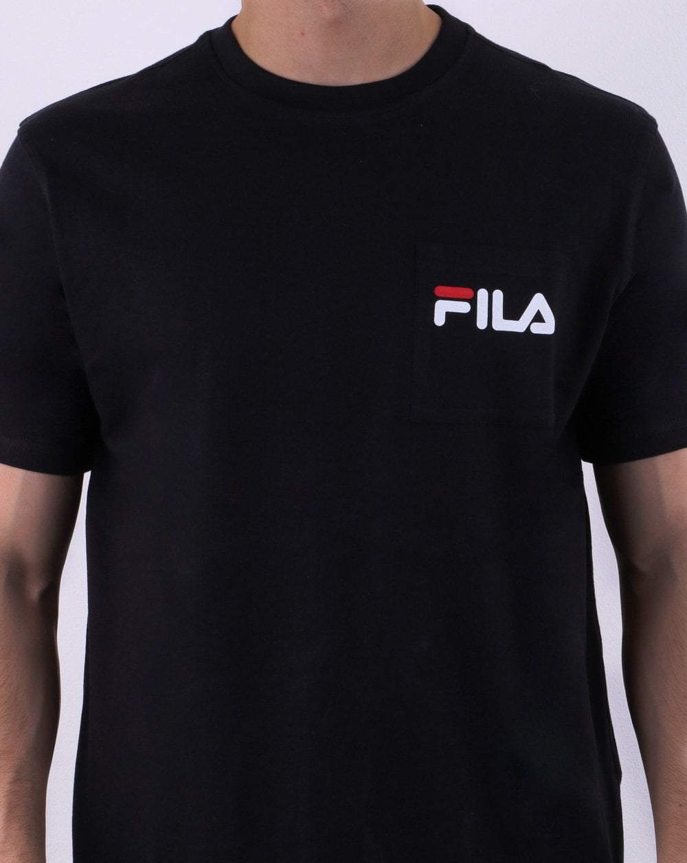 Fila Vintage Curtis Pocket T-Shirt Schwarz