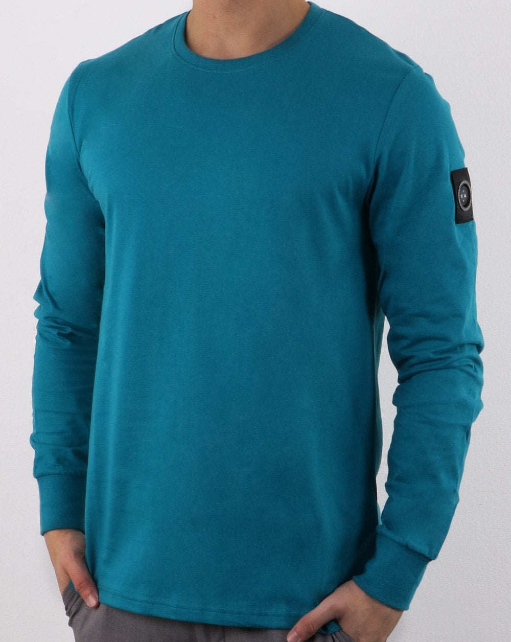 Marshall Artist – Siren – Langarm-T-Shirt in Blaugrün
