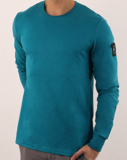 Marshall Artist – Siren – Langarm-T-Shirt in Blaugrün