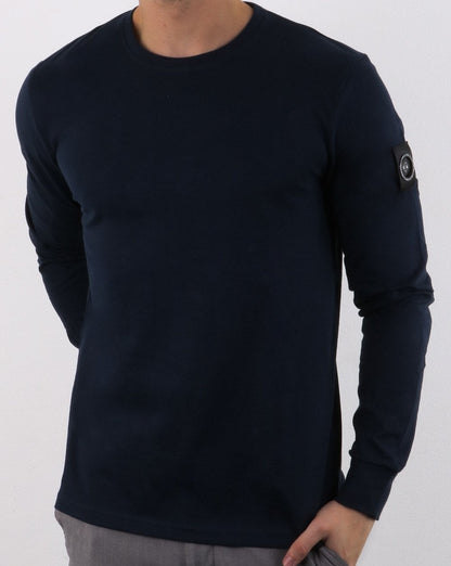 Marshall Artist Siren Langarm-T-Shirt Marineblau