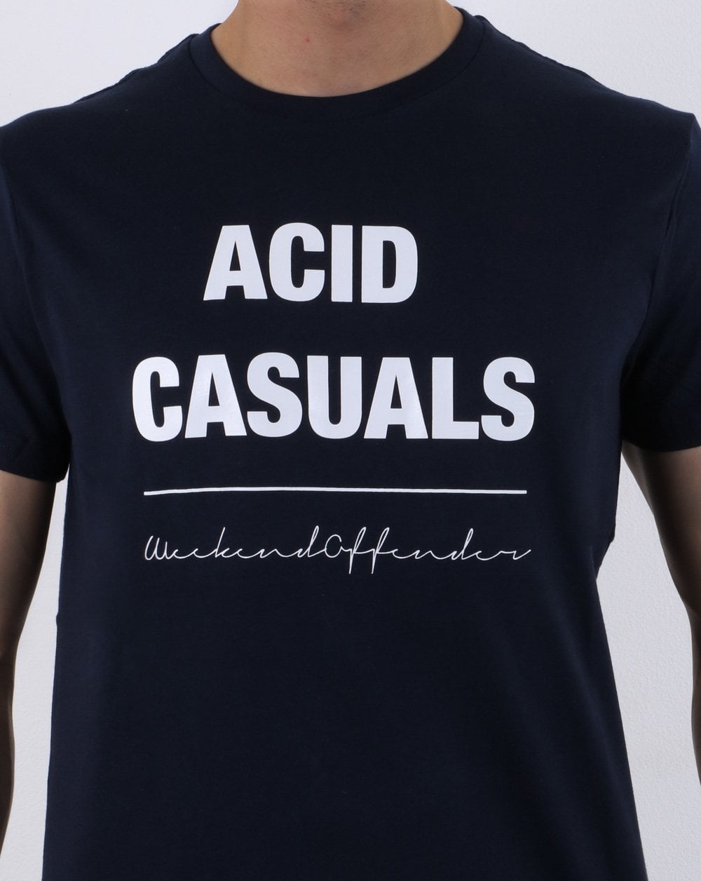 Weekend Offender Acid Casuals T-Shirt Marineblau