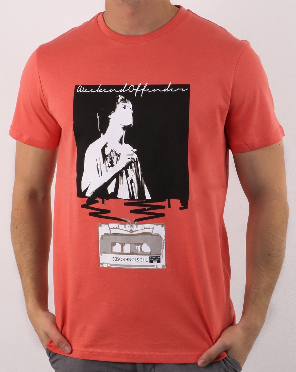 Weekend Offender King Monkey T-Shirt Koralle