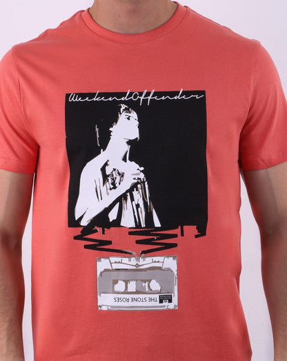 Weekend Offender King Monkey T-Shirt Koralle