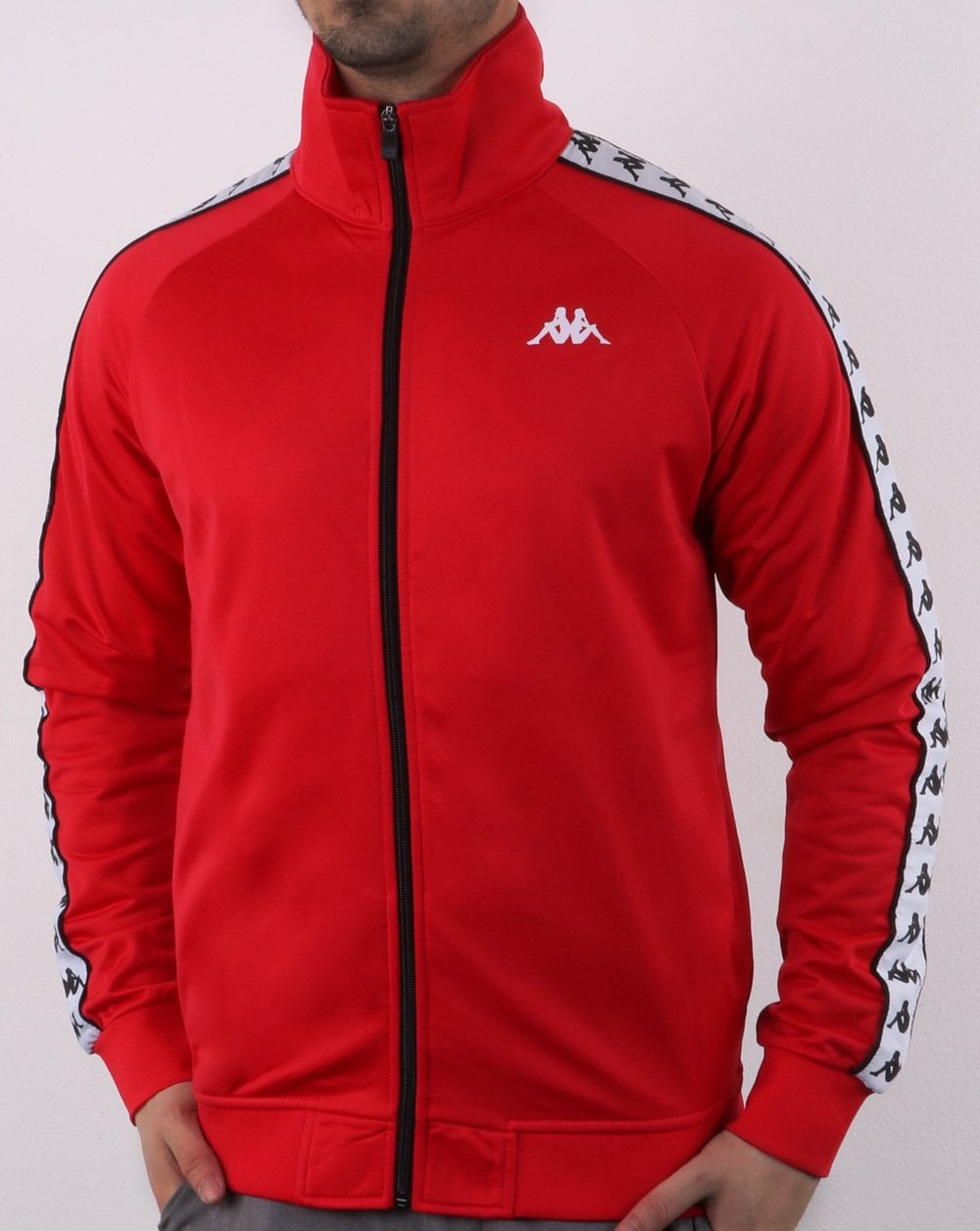 Kappa Anniston Banda Jacke Rot/Weiß
