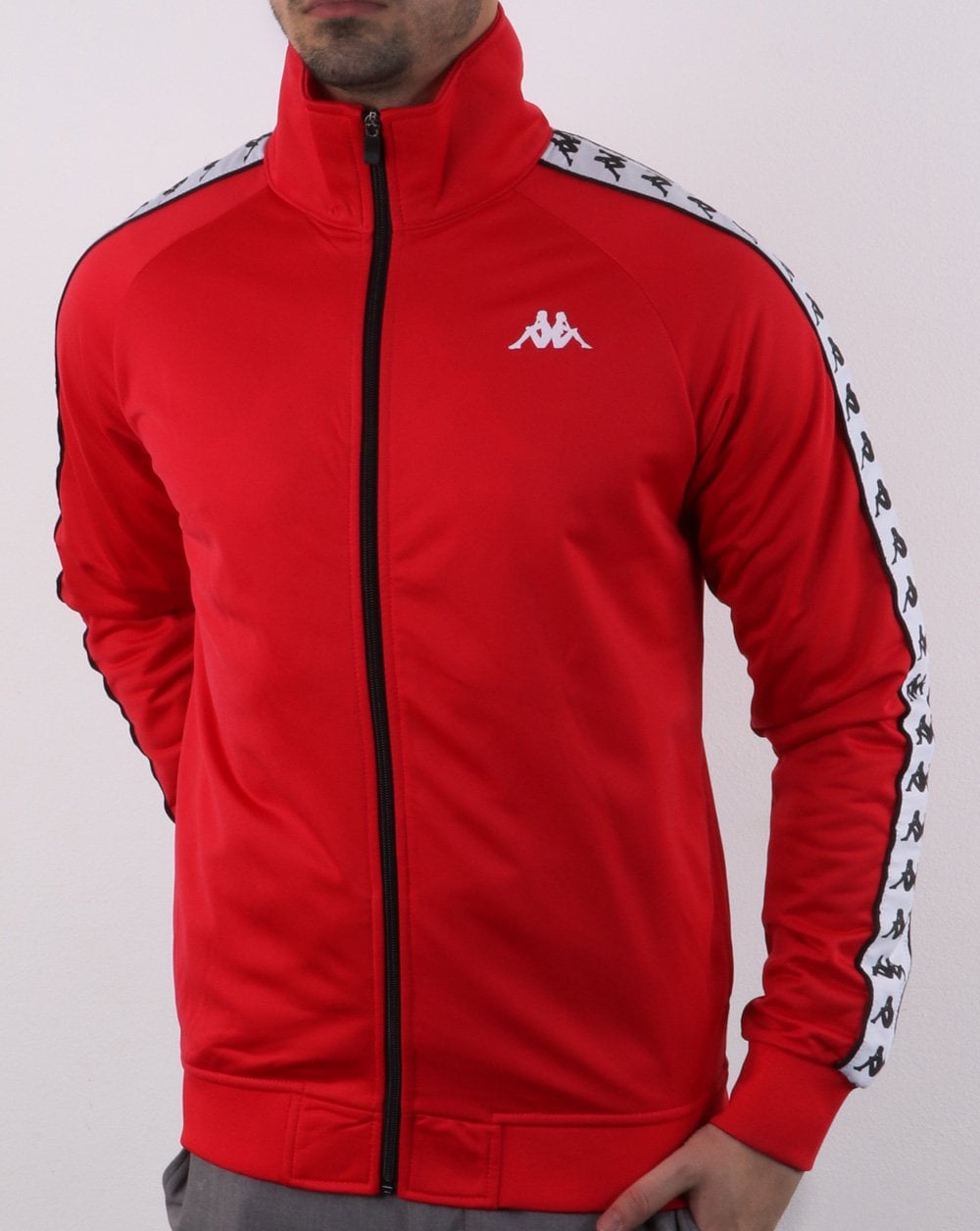 Kappa Anniston Banda Jacke Rot/Weiß
