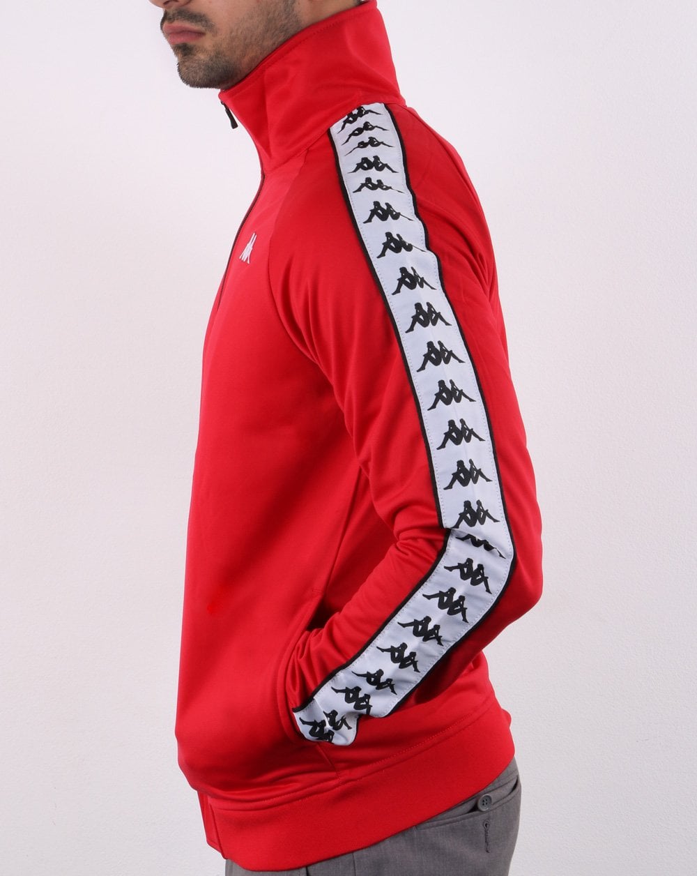Kappa Anniston Banda Jacke Rot/Weiß