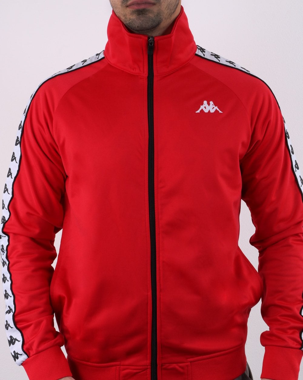 Kappa Anniston Banda Jacke Rot/Weiß