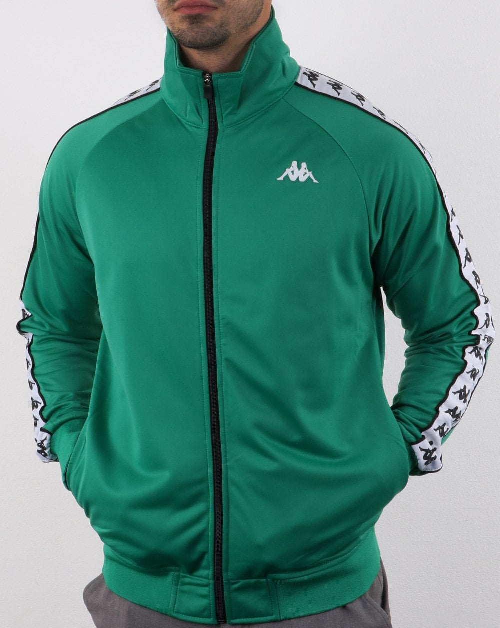 Kappa Anniston Banda Jacke Grün/Weiß