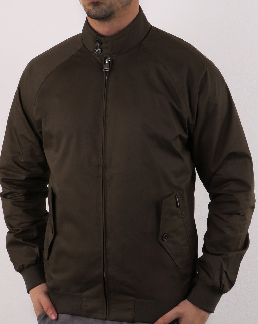 Ben Sherman Harrington Jacke Dunkelgrün
