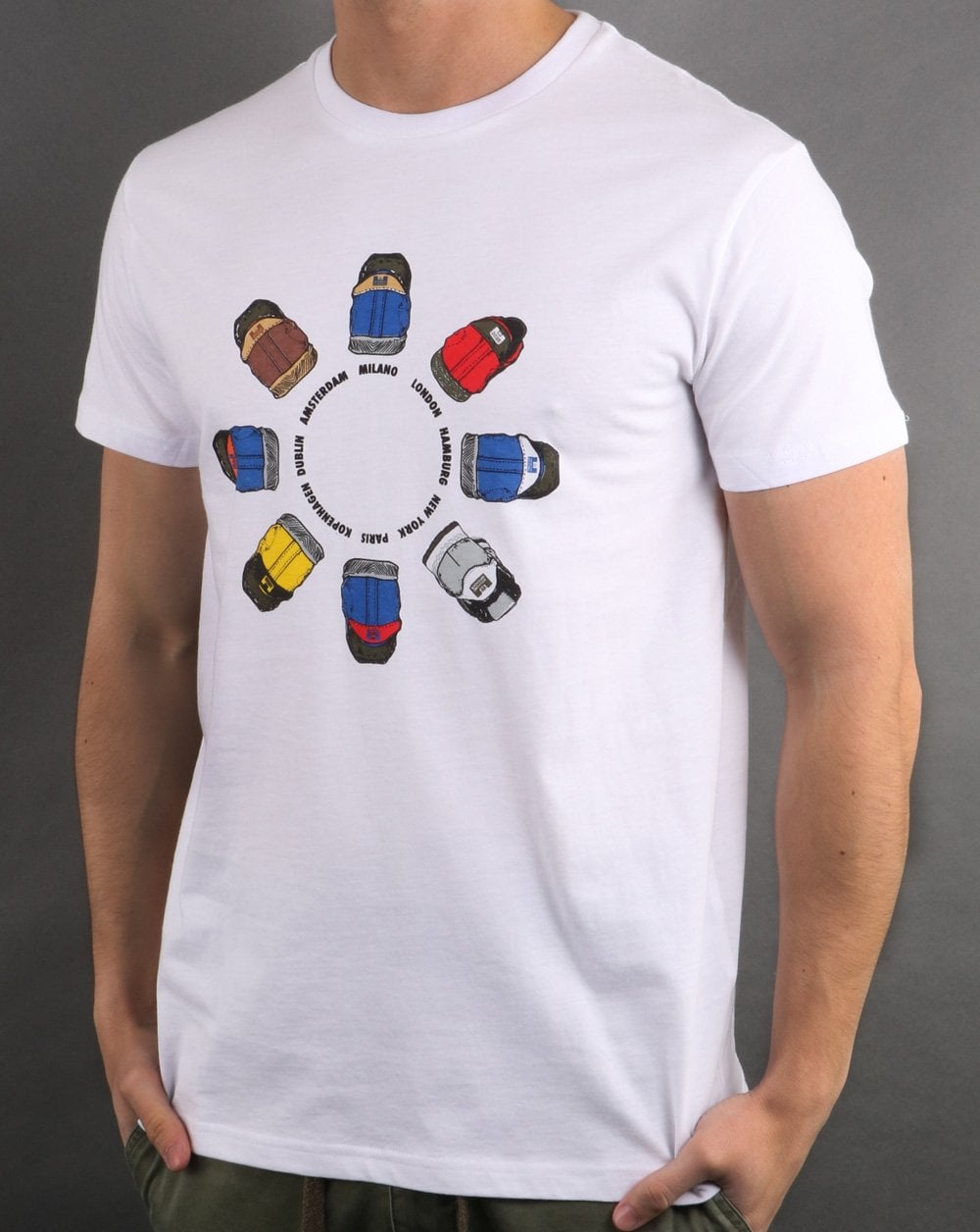 Weekend Offender Heel Wheel T-Shirt Weiß