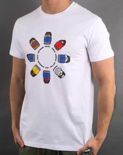 Weekend Offender Heel Wheel T-Shirt Weiß