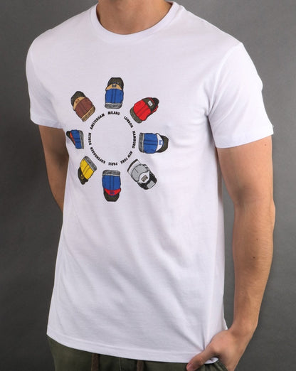 Weekend Offender Heel Wheel T-Shirt Weiß