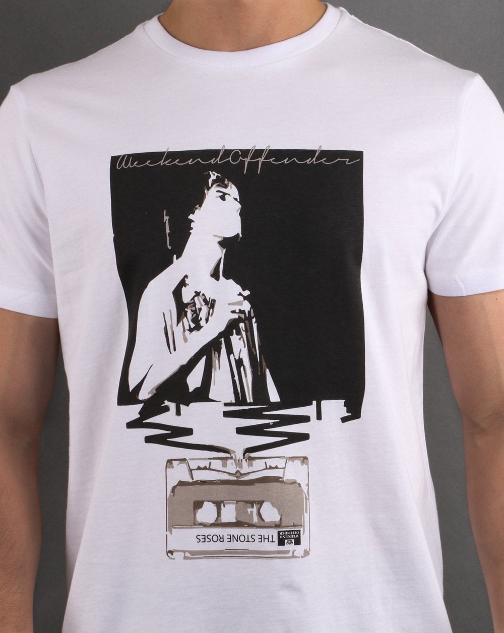 Weekend Offender King Monkey T-Shirt Weiß