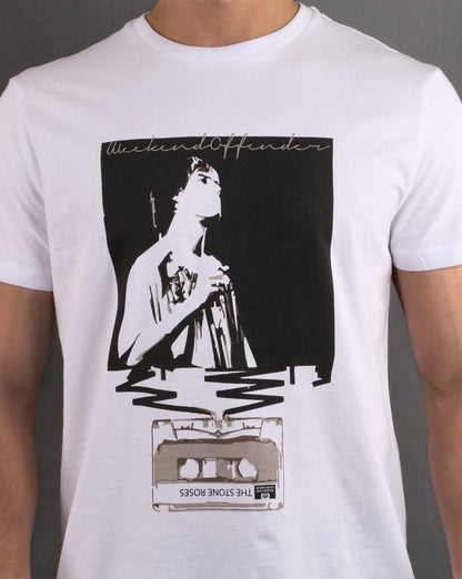 Weekend Offender King Monkey T-Shirt Weiß