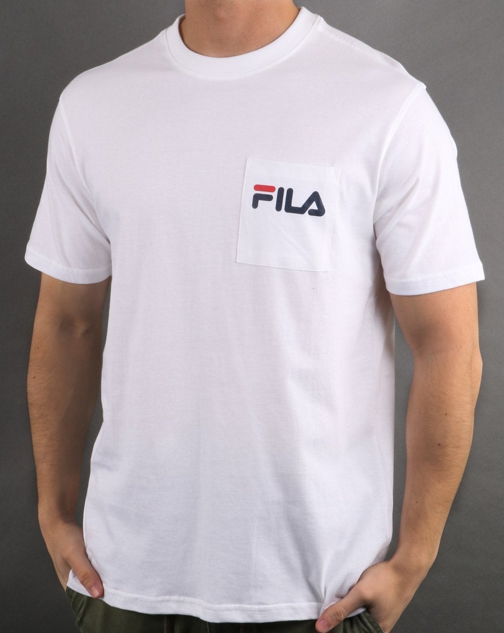 Fila Vintage Curtis Pocket T-Shirt Weiß