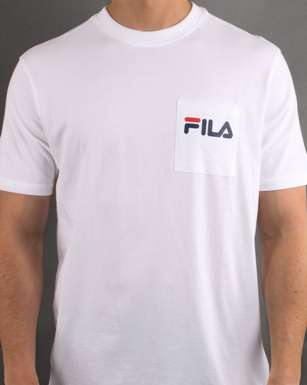 Fila Vintage Curtis Pocket T-Shirt Weiß