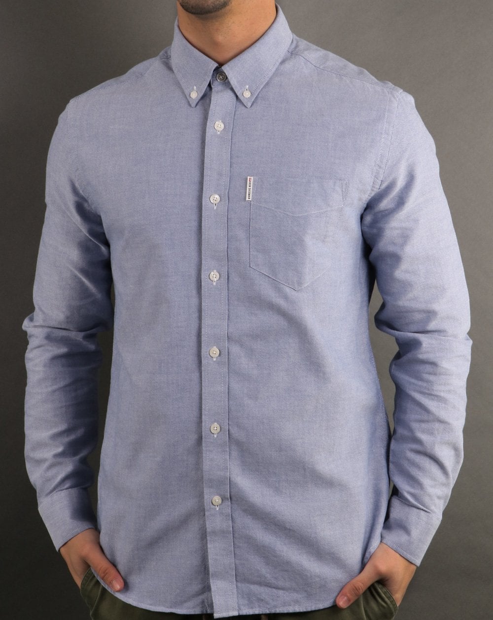 Ben Sherman Oxford-Hemd Klassisch Marineblau