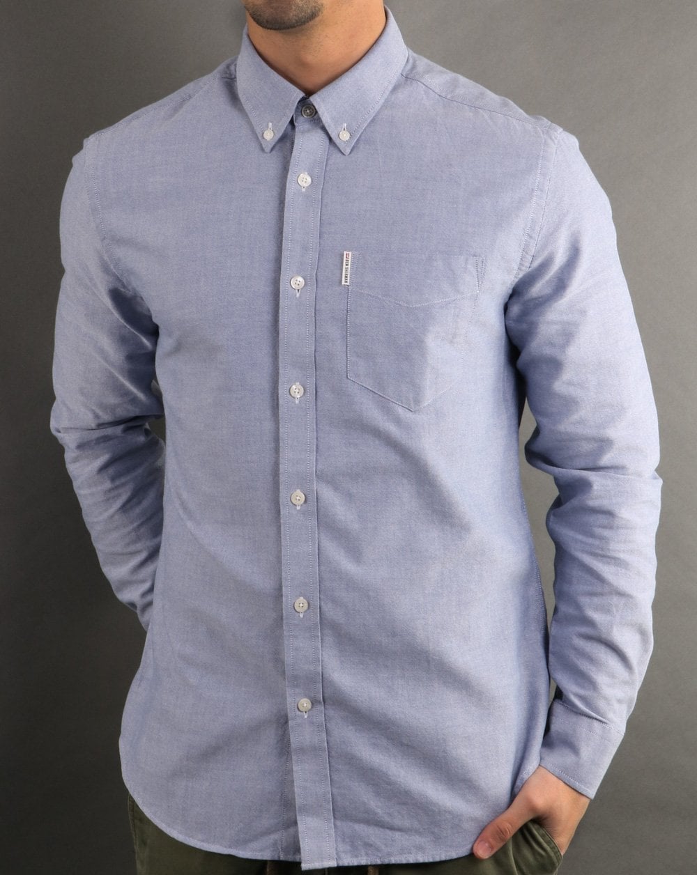 Ben Sherman Oxford-Hemd Klassisch Marineblau