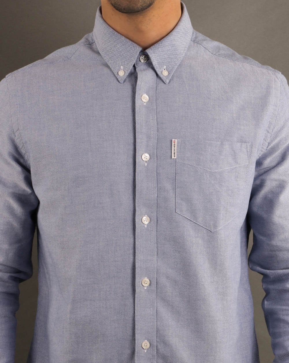 Ben Sherman Oxford-Hemd Klassisch Marineblau