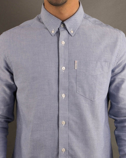 Ben Sherman Oxford-Hemd Klassisch Marineblau
