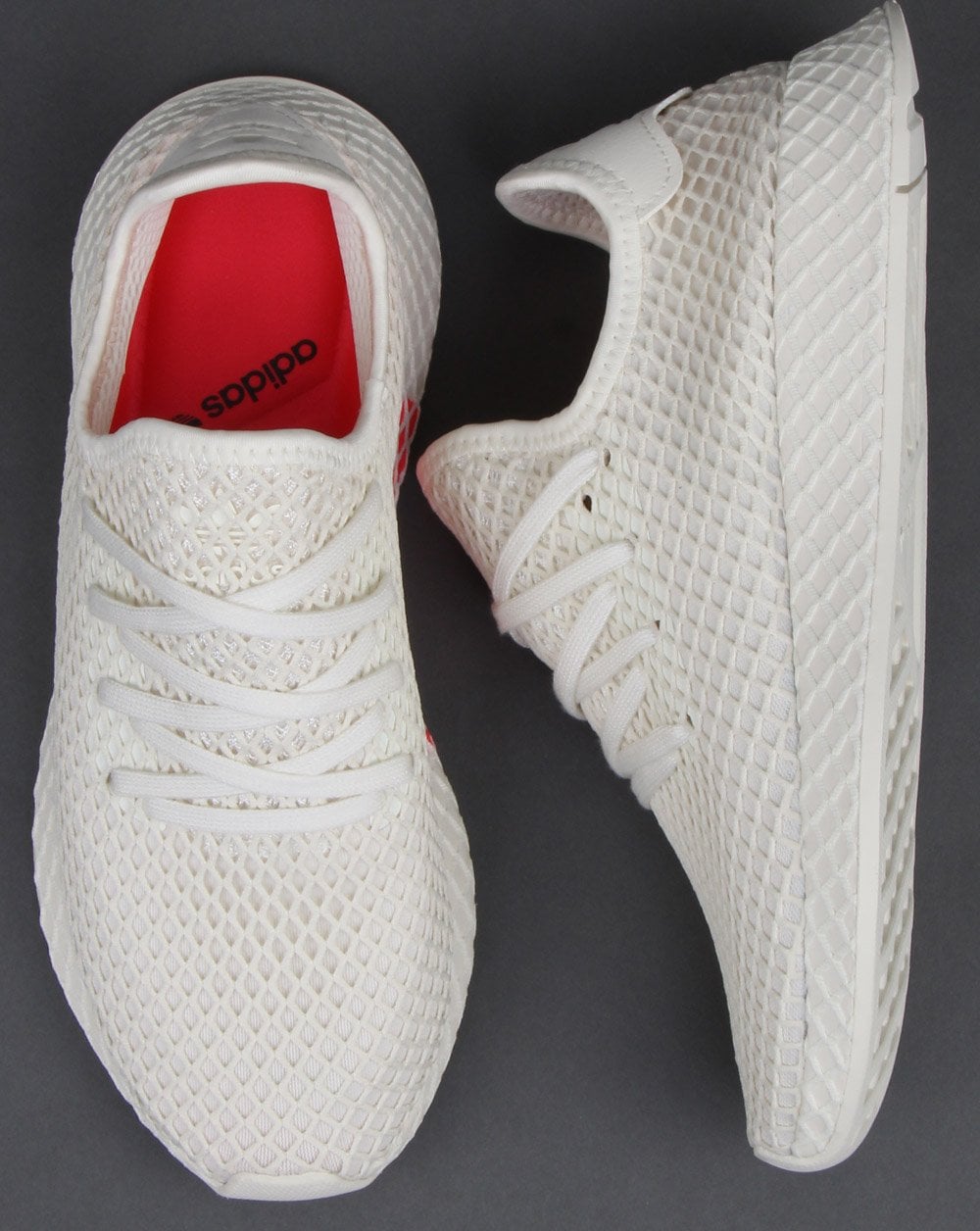 Adidas Deerupt Comfort Sneakers Weiß/Shock Rot