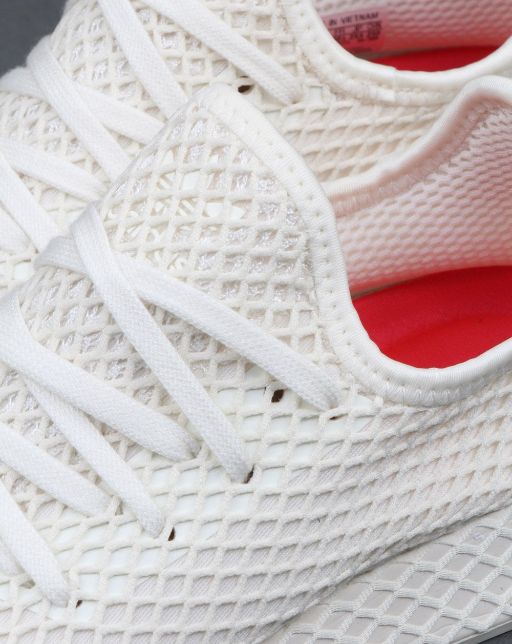 Adidas Deerupt Comfort Trainers White/Shock Red