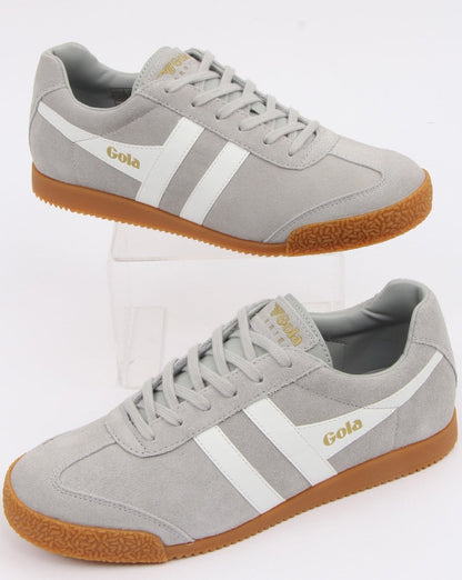 Gola Harrier Wildleder-Sneaker Hellgrau/Weiß