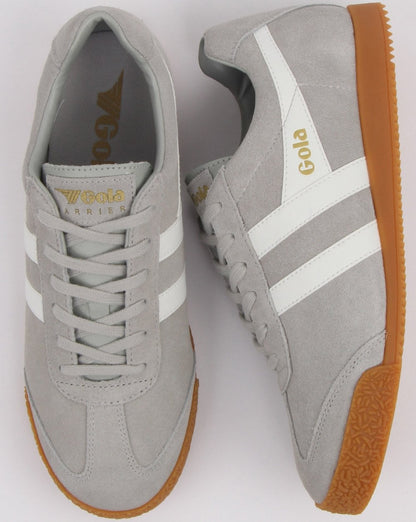 Gola Harrier Wildleder-Sneaker Hellgrau/Weiß