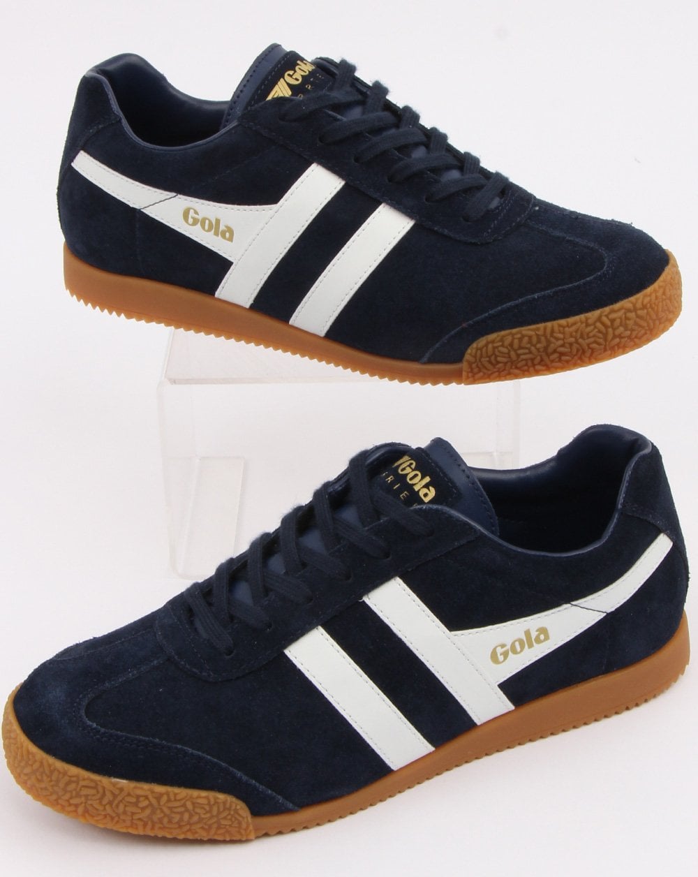 Gola Harrier Wildleder-Sneaker Marineblau/Weiß