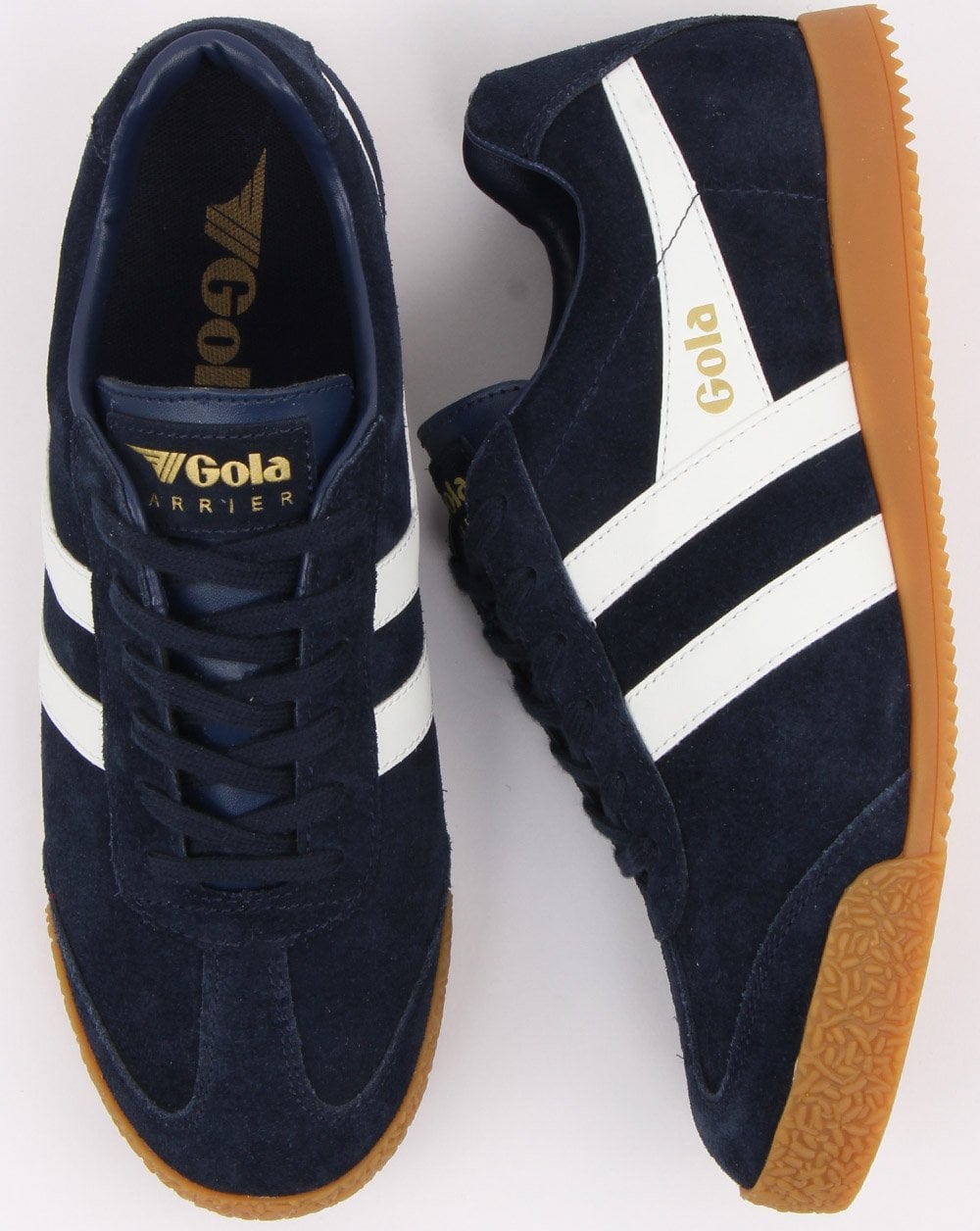 Gola Harrier Wildleder-Sneaker Marineblau/Weiß