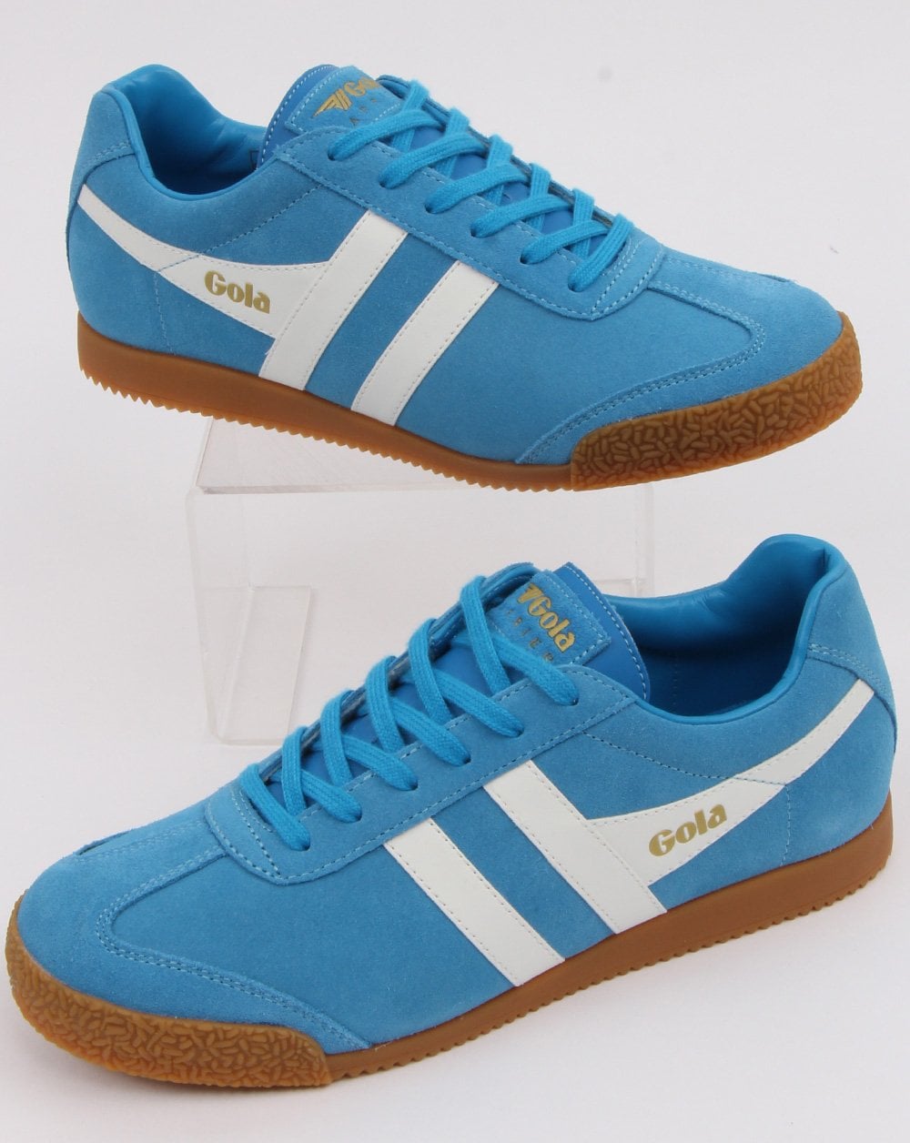 Gola Harrier Wildleder-Sneaker Königsblau/Weiß
