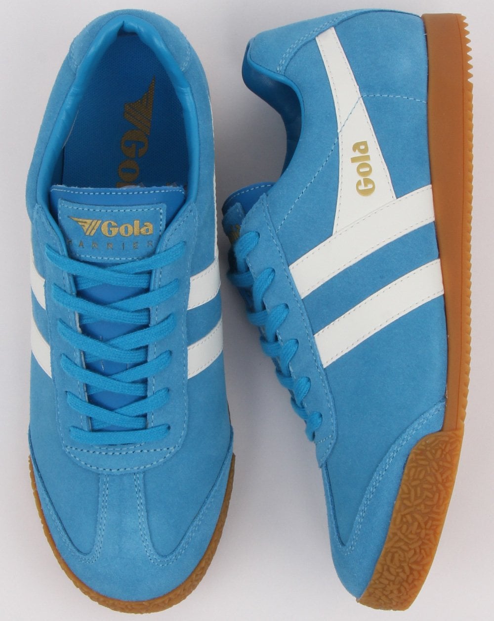 Gola Harrier Wildleder-Sneaker Königsblau/Weiß