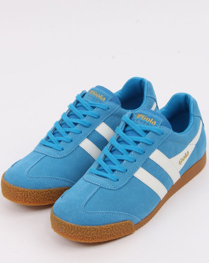 Gola Harrier Wildleder-Sneaker Königsblau/Weiß