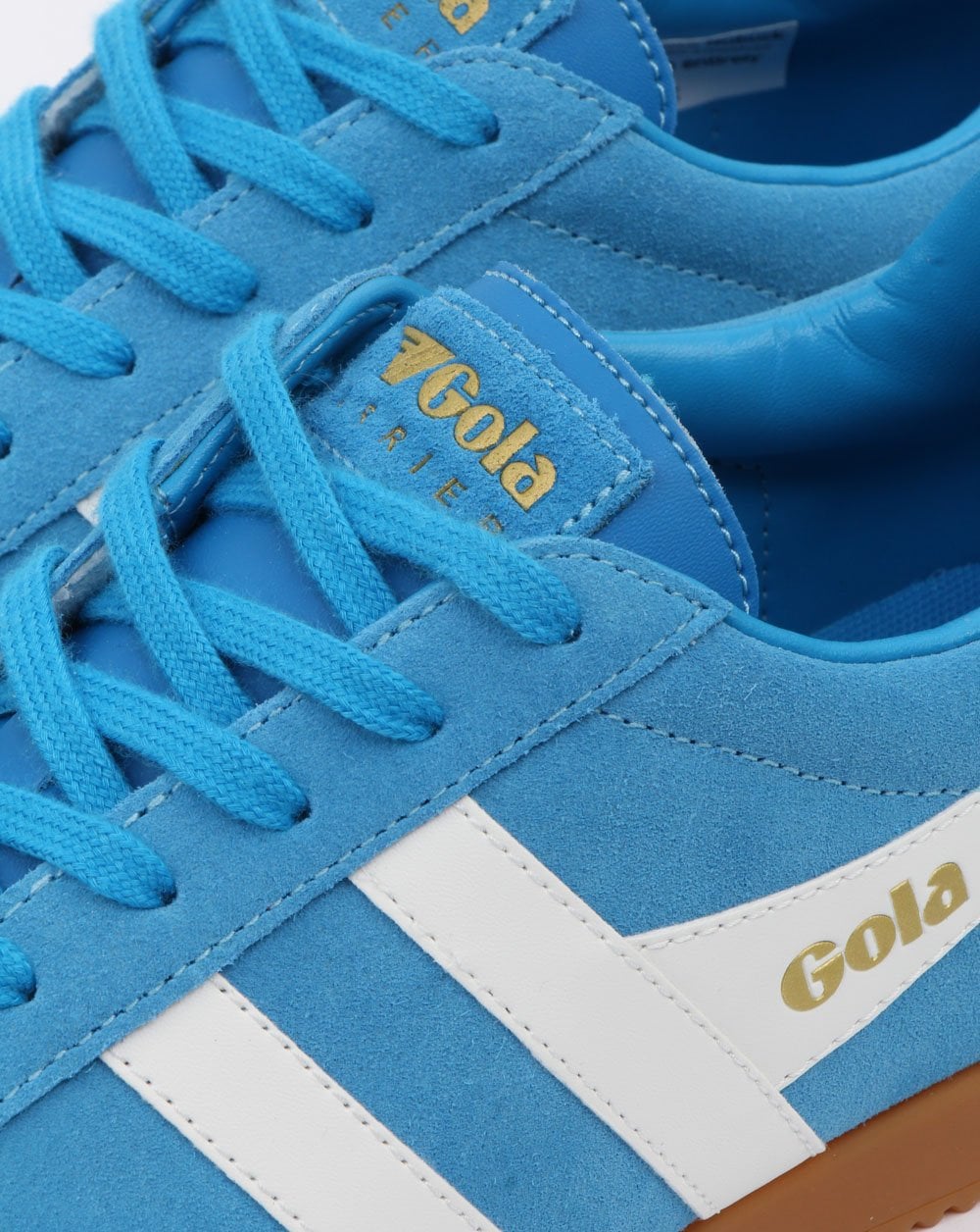 Gola Harrier Suede Trainer Royal Blue/White