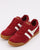 Gola Harrier Suede Trainer Deep Red/White