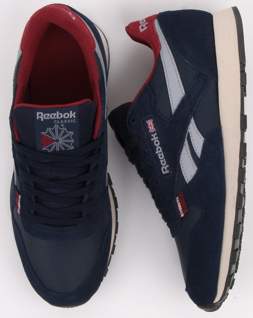 Reebok Classic Leather Sneakers Marineblau/Rot