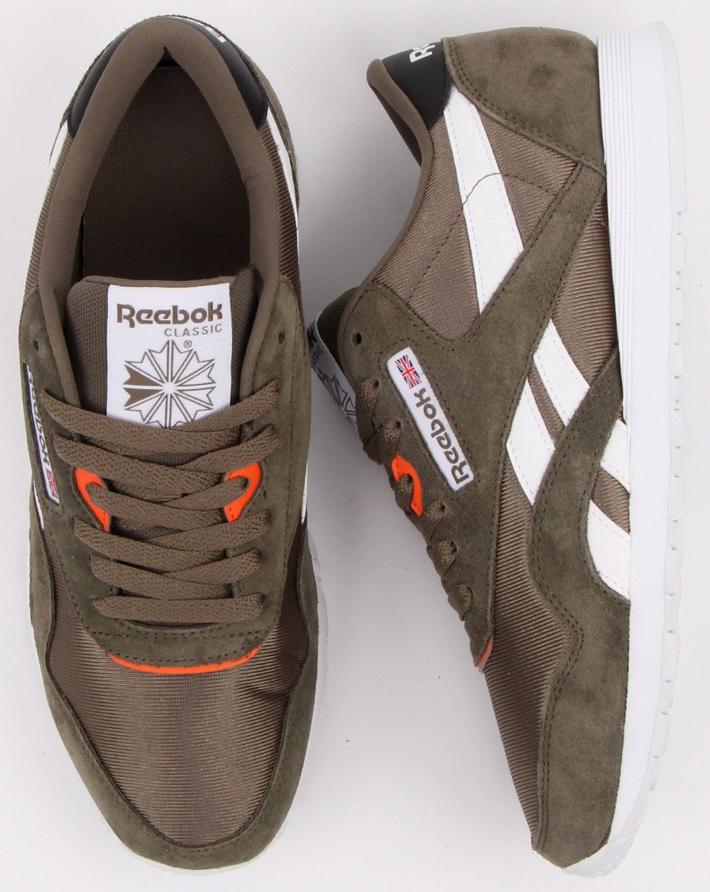 Reebok Classic Nylon-Sneaker Olivgrün