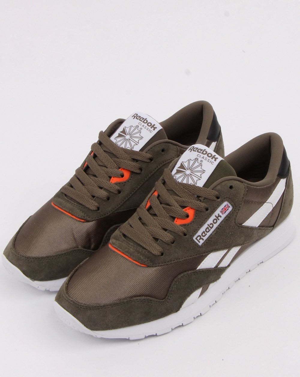 Reebok Classic Nylon-Sneaker Olivgrün