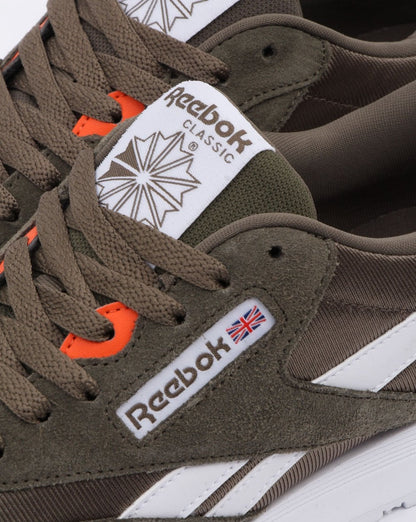 Reebok Classic Nylon-Sneaker Olivgrün
