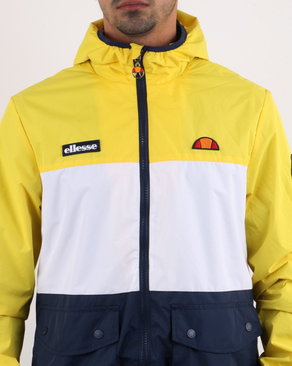 Ellesse Triple Jacke Gelb Weiß Marine