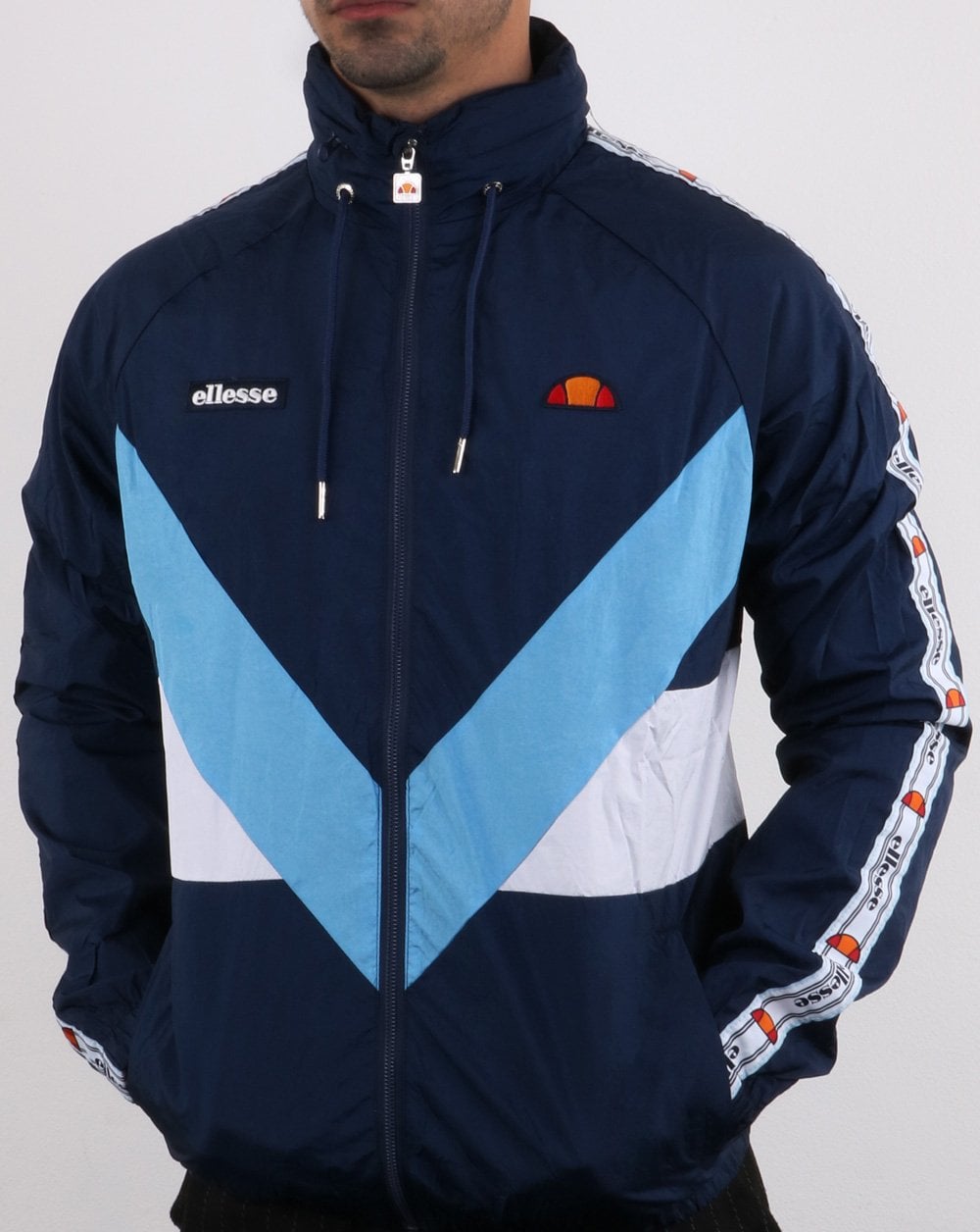 Ellesse – Gerano Trainingsjacke, Marineblau/Himmelblau