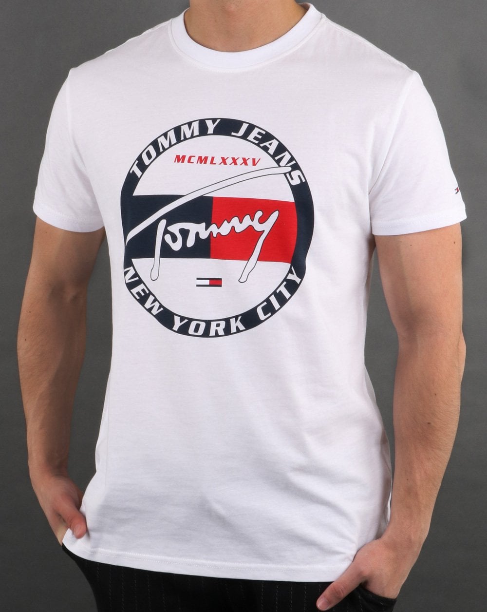 Tommy Hilfiger Circle Graphic T'Shirt Classic White
