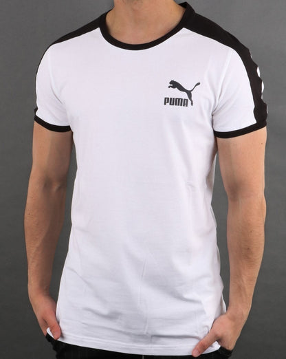Puma Iconic T7 Slim T-Shirt Weiß