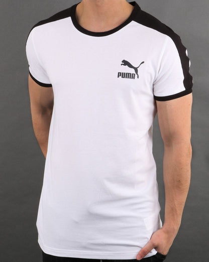 Puma Iconic T7 Slim T-Shirt Weiß