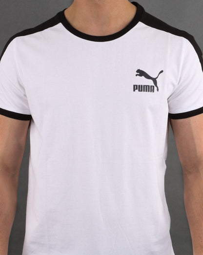 Puma Iconic T7 Slim T-Shirt Weiß