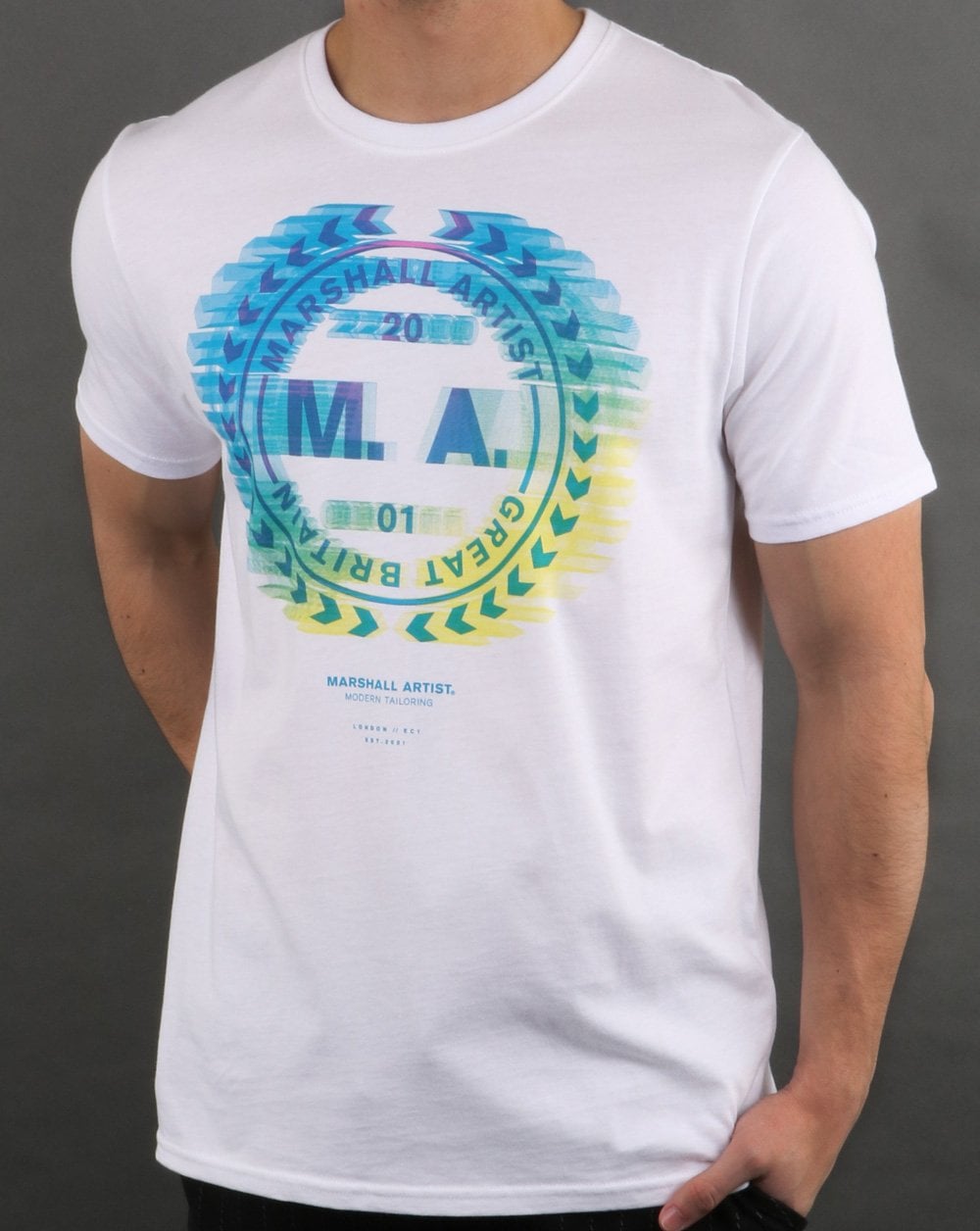 Marshall Artist Molecular Graphic T-shirt White