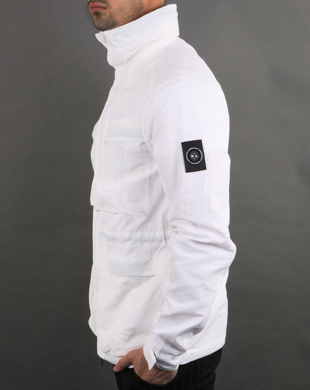 Marshall Artist Garment Dyed Feldjacke Weiß