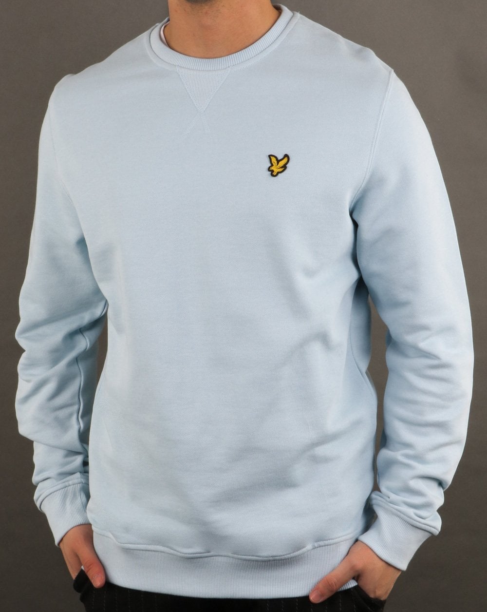 Lyle And Scott Sweatshirt mit Rundhalsausschnitt, Blaue Küste