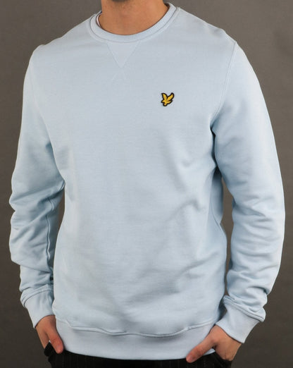 Lyle And Scott Sweatshirt mit Rundhalsausschnitt, Blaue Küste