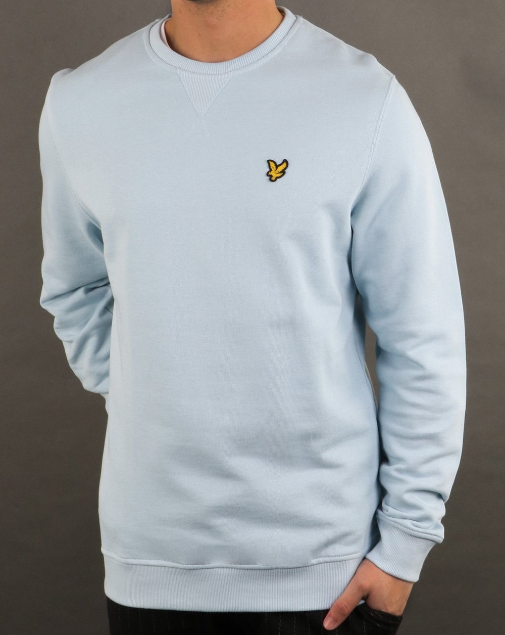 Lyle And Scott Sweatshirt mit Rundhalsausschnitt, Blaue Küste